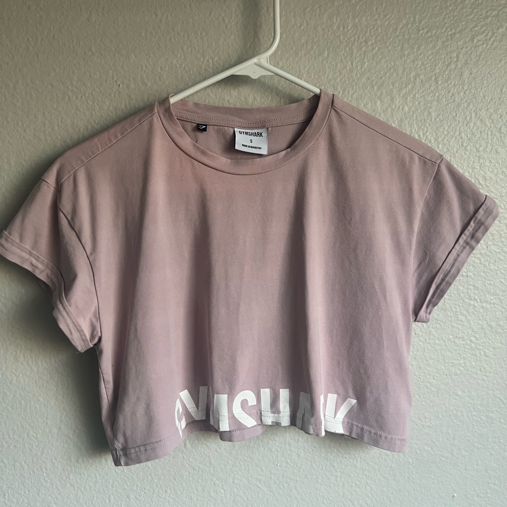 Gymshark Pink Boxy Crop T-Shirt Short Sleeve